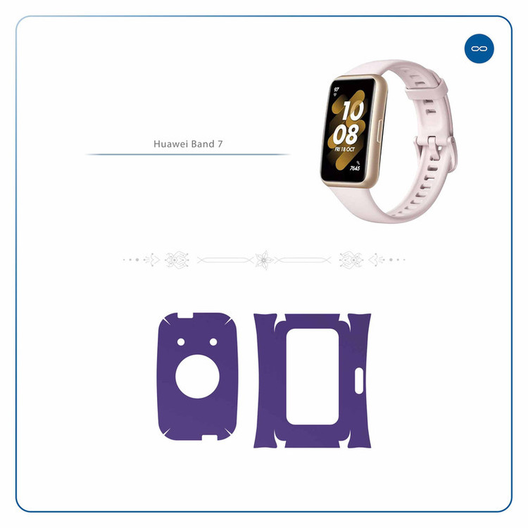 برچسب ماهوت طرح Matte-BlueBerry مناسب برای ساعت هوشمند هوآوی Band 7