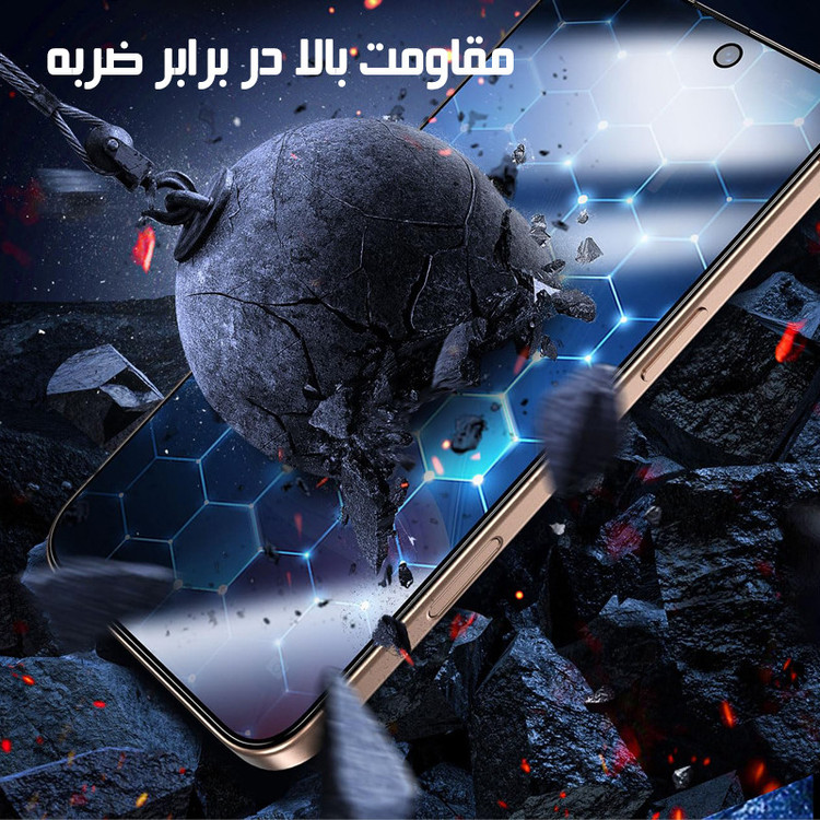 محافظ صفحه نمایش فورس گلس مدل SUPERCAT مناسب برای گوشی موبایل اپل iPhone 15