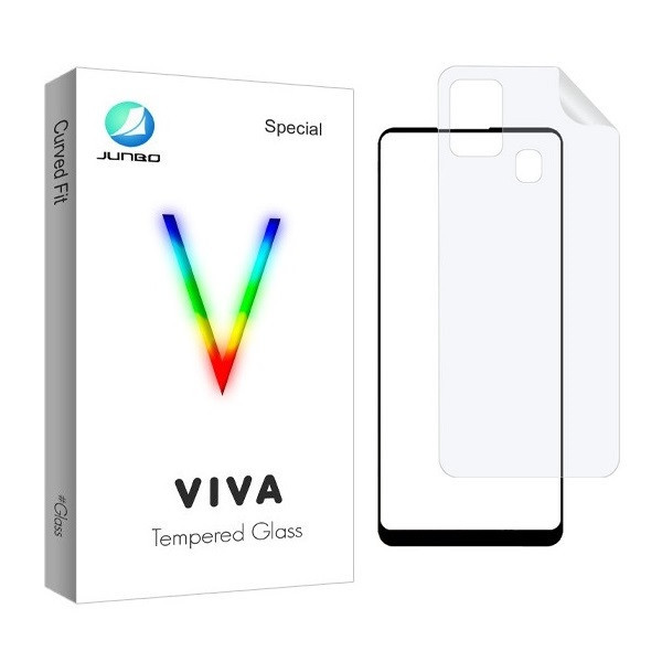 محافظ صفحه نمایش جانبو مدل 2FN مناسب برای گوشی موبایل سامسونگ Galaxy A21s به همراه محافظ پشت گوشی