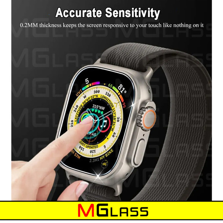محافظ صفحه نمایش شیشهای امگلس مدل Glass-MG مناسب برای ساعت هوشمند ویرفیت X8 Ultra بسته دو عددی