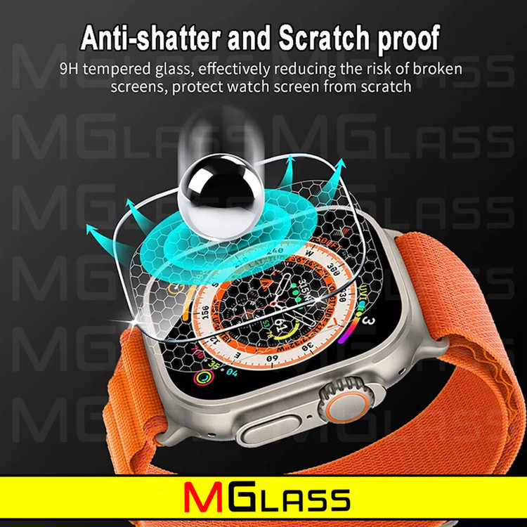 محافظ صفحه نمایش شیشهای امگلس مدل Glass-MG مناسب برای ساعت هوشمند ویرفیت X8 Ultra بسته دو عددی