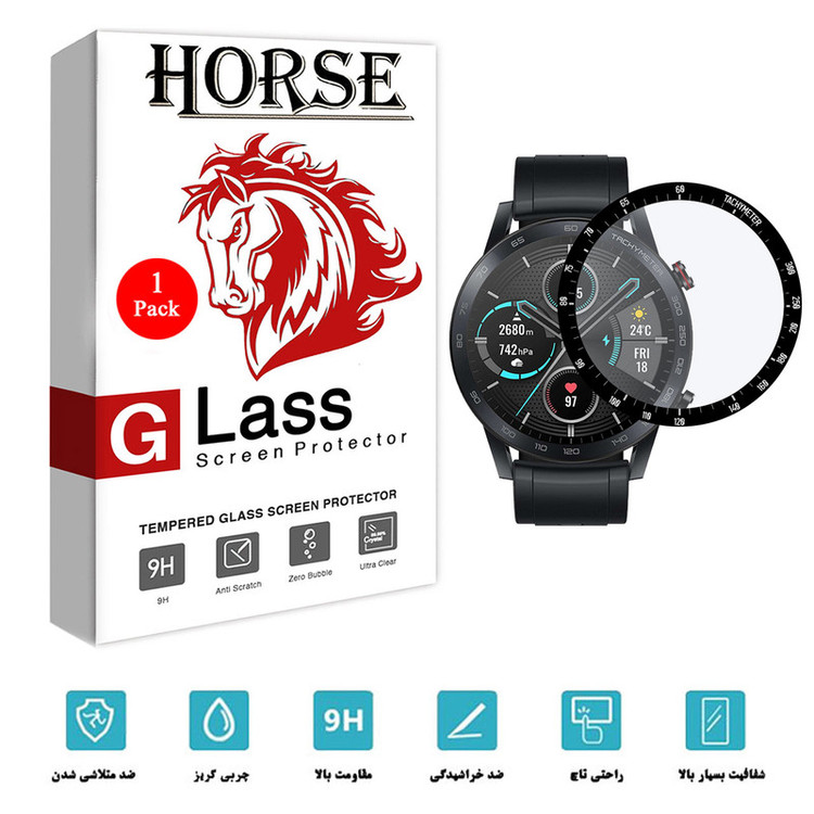 محافظ صفحه نمایش PMMA گلس هورس مناسب برای ساعت هوشمند آنر MagicWatch 2 46mm