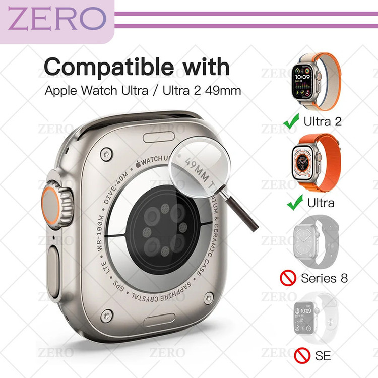 محافظ صفحه نمایش شیشهای زیرو مدل SH-FULL-ZR مناسب برای ساعت هوشمند ویرفیت BW8 Ultra بسته سه عددی
