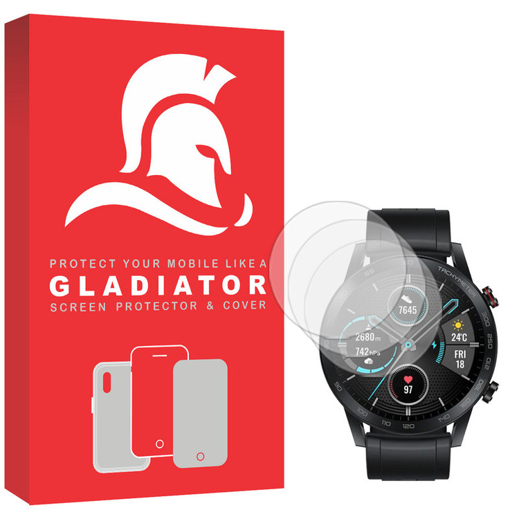 محافظ صفحه نمایش گلادیاتور مدل GWP3000 مناسب برای ساعت هوشمند آنر Magic Watch 2 46mm بسته سه عددی