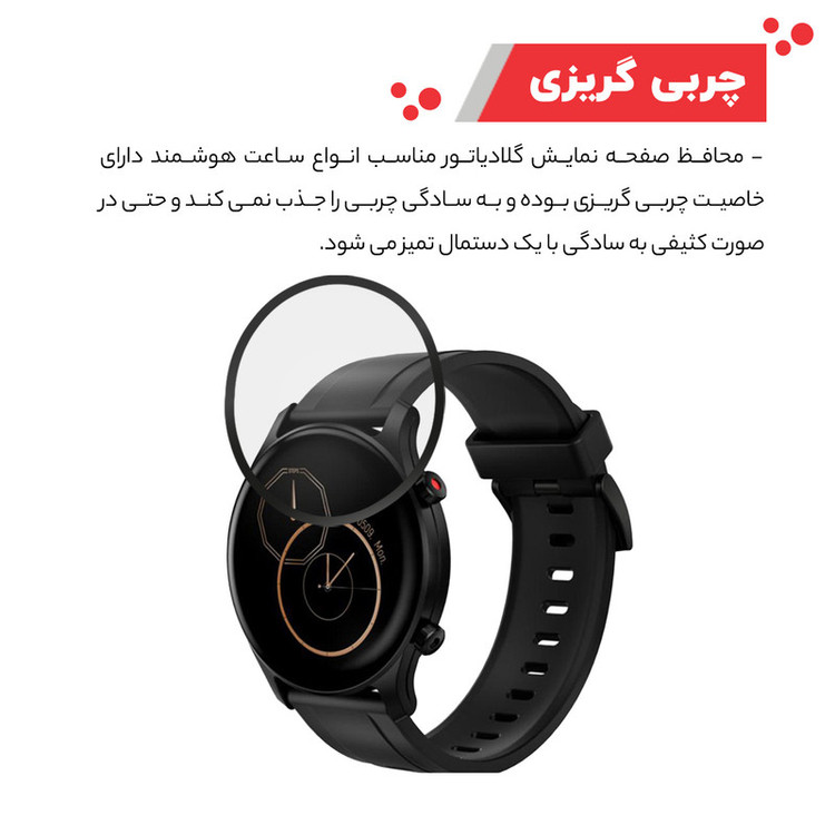 محافظ صفحه نمایش گلادیاتور مدل GWP1000 مناسب برای ساعت هوشمند هایلو Ls04 (Rs3)