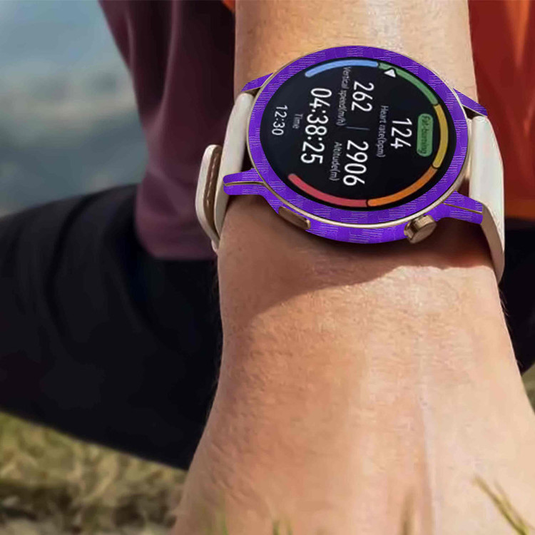 برچسب ماهوت طرح Purple-Fiber مناسب برای ساعت هوشمند هوآوی Watch GT 3 42mm