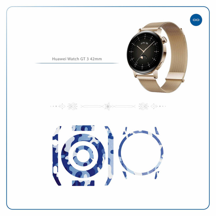برچسب ماهوت طرح Army-Winter مناسب برای ساعت هوشمند هوآوی Watch GT 3 42mm