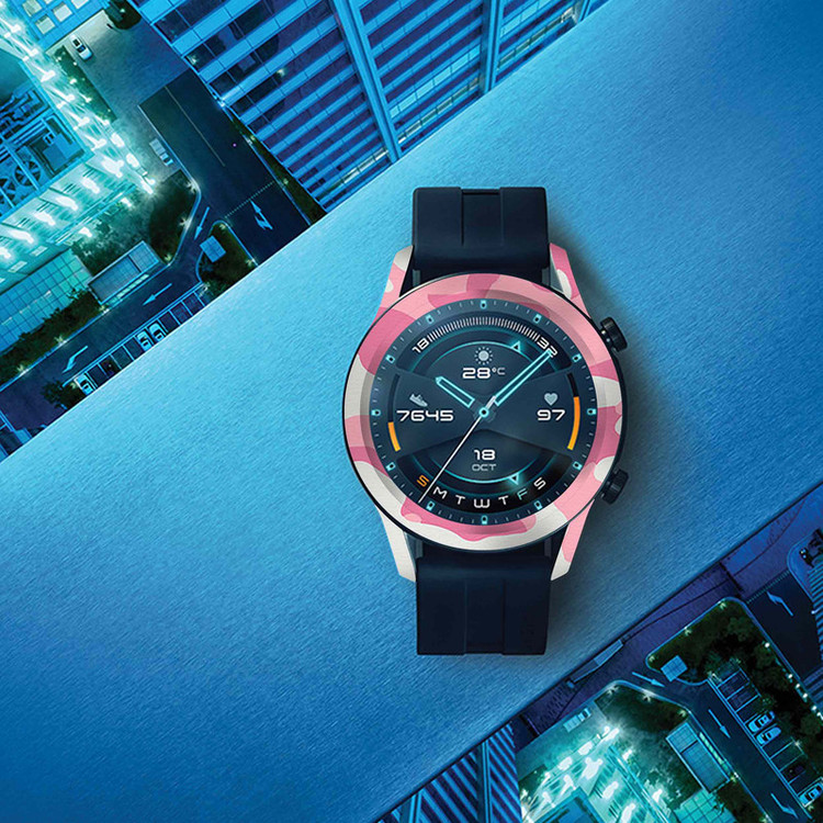 برچسب ماهوت طرح Army-Pink مناسب برای ساعت هوشمند هوآوی Watch GT2