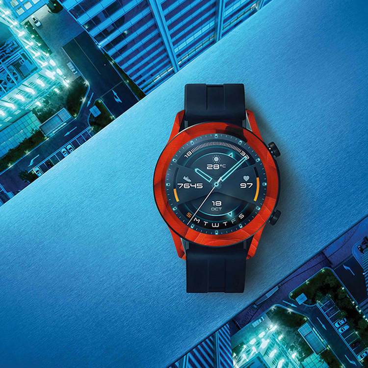 برچسب ماهوت طرح Red-Flower مناسب برای ساعت هوشمند هوآوی Watch GT2