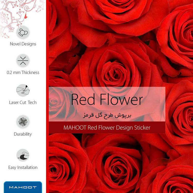 برچسب ماهوت طرح Red-Flower مناسب برای ساعت هوشمند هوآوی Watch GT2
