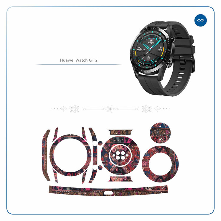 برچسب ماهوت طرح Rug مناسب برای ساعت هوشمند هوآوی Watch GT2