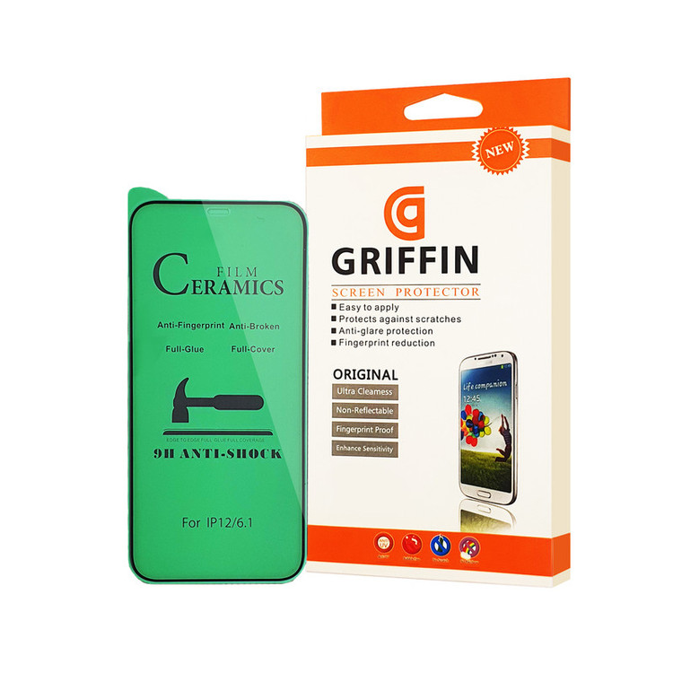 محافظ صفحه نمایش سرامیکی گریفین مدل FLCRG GN pl مناسب برای گوشی موبایل اپل iPhone 12 Pro