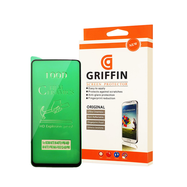 محافظ صفحه نمایش سرامیکی گریفین مدل FLCRG GN mo مناسب برای گوشی موبایل شیائومی Redmi Note 9s