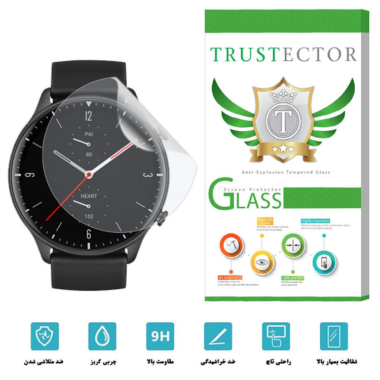 محافظ صفحه نمایش نانو تراستکتور مدل TPWT-Glass مناسب برای ساعت هوشمند شیائومی Amazfit GTR 2 Sport