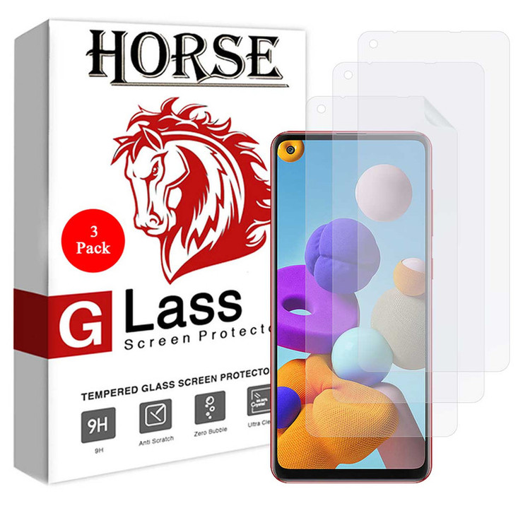 محافظ صفحه نمایش هورس مدل FSN مناسب برای گوشی موبایل سامسونگ Galaxy A21s بسته سه عددی