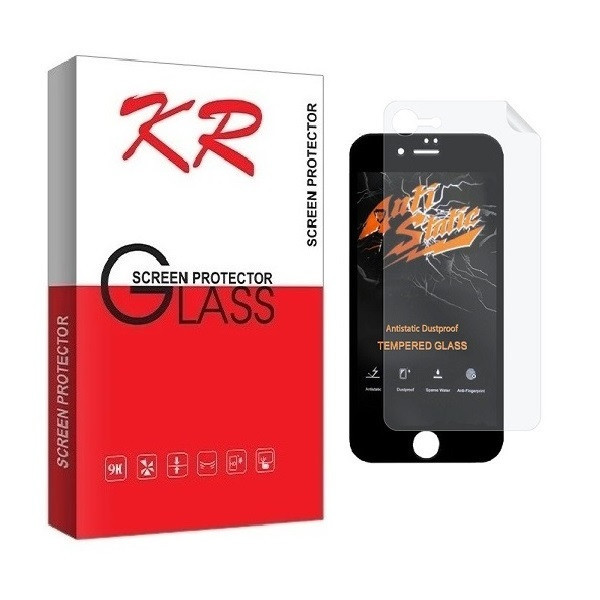 محافظ صفحه نمایش کی آر مدل 2ASN مناسب برای گوشی موبایل اپل iPhone 6s به همراه محافظ پشت گوشی