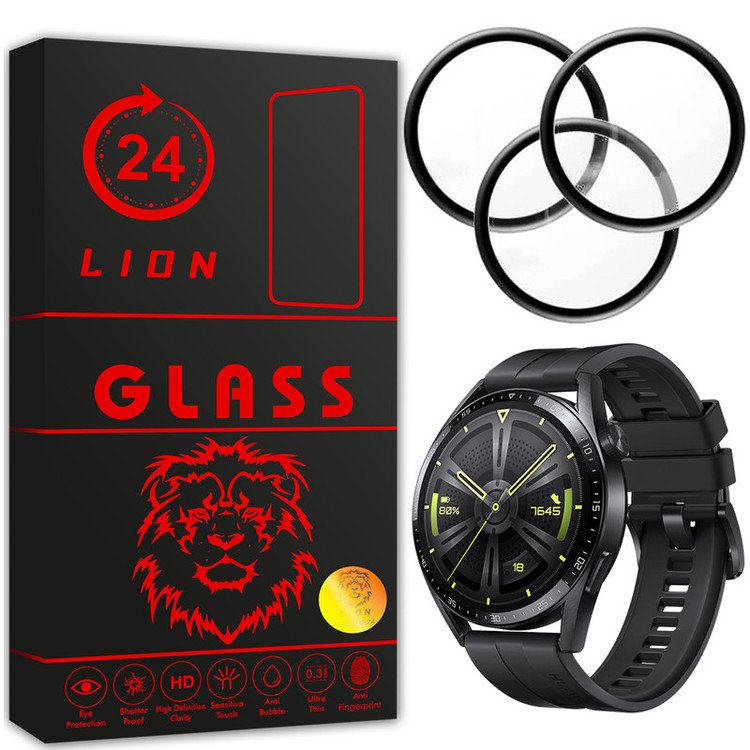 محافظ صفحه نمایش لاین مدل RT007 مناسب برای ساعت هوشمند هوآوی Watch GT3 46mm بسته سه عددی