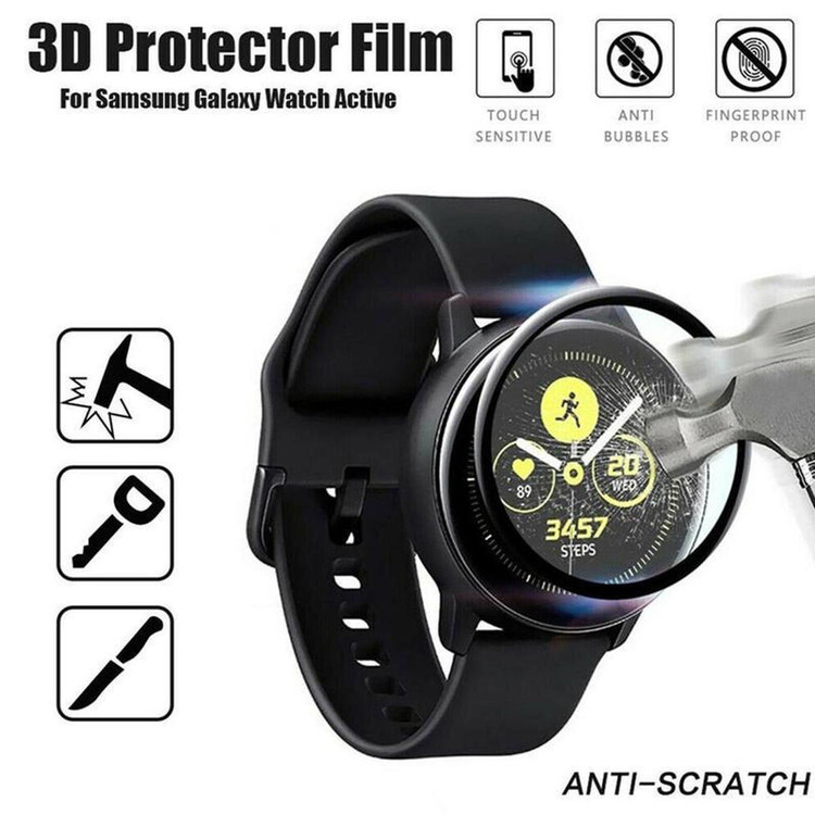 محافظ صفحه نمایش لاین مدل RT007 مناسب برای ساعت هوشمند سامسونگ Galaxy Watch Active 40mm بسته دو عددی