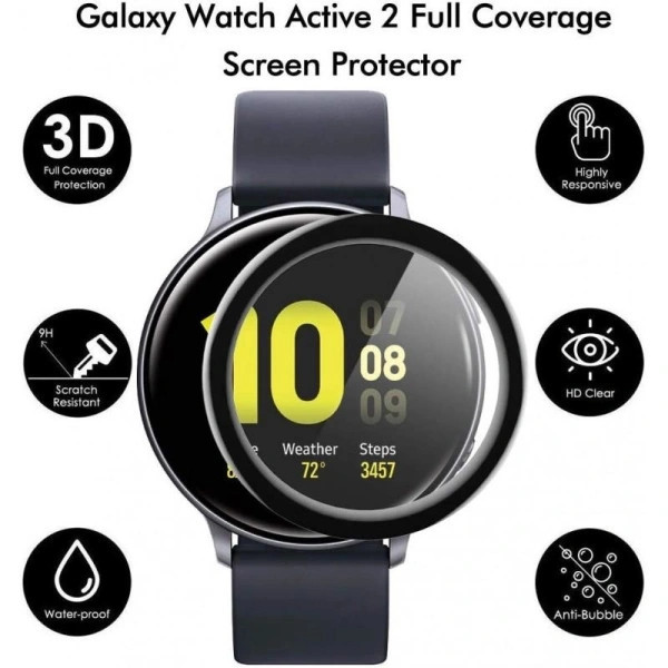 محافظ صفحه نمایش لاین مدل RT007 مناسب برای ساعت هوشمند سامسونگ Galaxy Watch Active 2 44mm بسته سه عددی