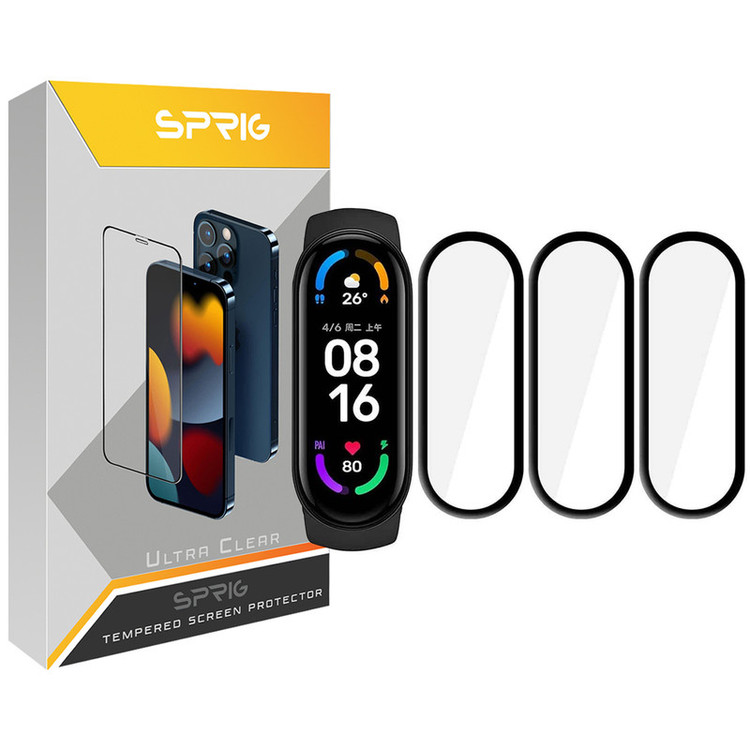 محافظ صفحه نمایش نانو اسپریگ مدل SPG مناسب برای ساعت هوشمند شیائومی Mi Band 5 بسته سه عددی