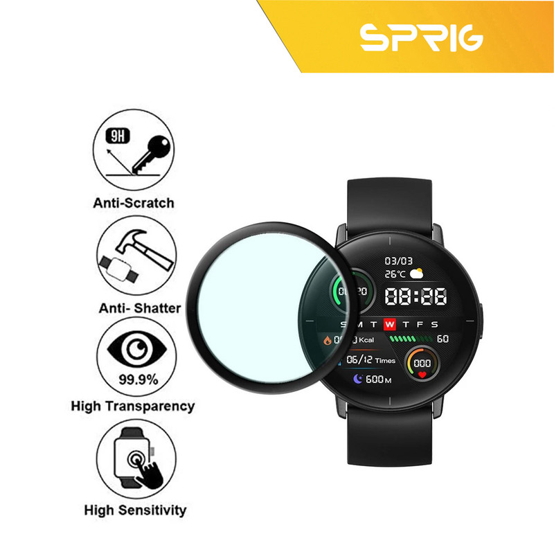 محافظ صفحه نمایش نانو اسپریگ مدل SPG مناسب برای ساعت هوشمند هایلو LS04 بسته سه عددی