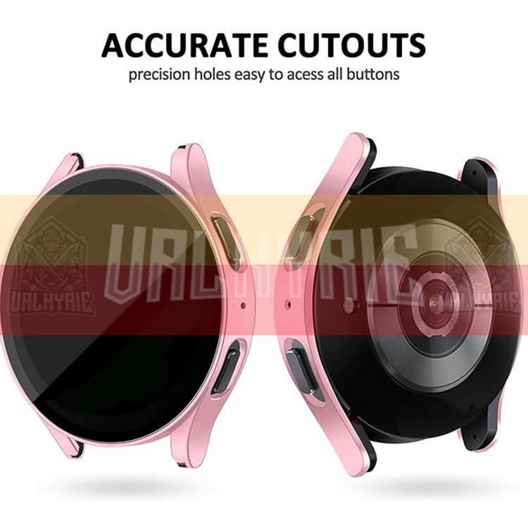 کاور والکری مدل Cover With Glass مناسب برای ساعت هوشمند سامسونگ Galaxy Watch 4 40mm به همراه محافظ صفحه نمایش