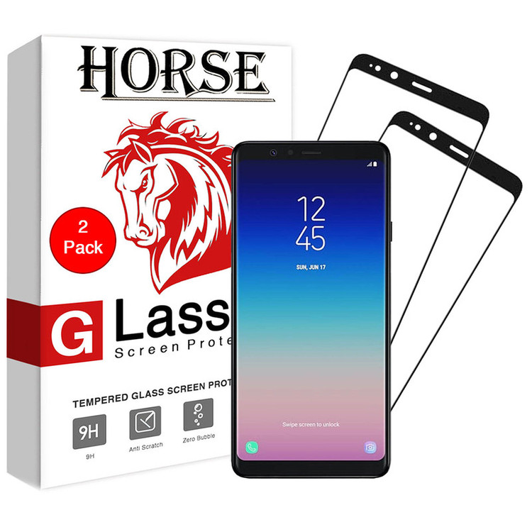 محافظ صفحه نمایش 5D هورس مدل FAG مناسب برای گوشی موبایل سامسونگ Galaxy A8 Star / A9 Star بسته دو عددی