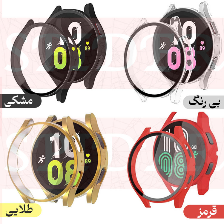 کاور اسپایدر مدل Protector-S مناسب برای ساعت هوشمند سامسونگ Galaxy Watch 4 44mm به همراه محافظ صفحه نمایش