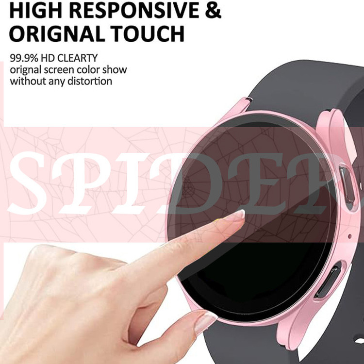 کاور اسپایدر مدل Protector-S مناسب برای ساعت هوشمند سامسونگ Galaxy Watch 4 44mm به همراه محافظ صفحه نمایش