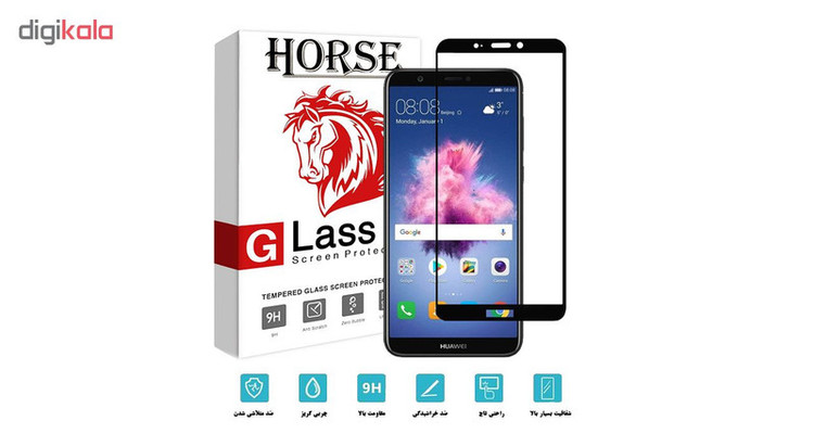 محافظ صفحه نمایش 5D هورس مدل FAG مناسب برای گوشی موبایل هوآوی P Smart / Enjoy 7S