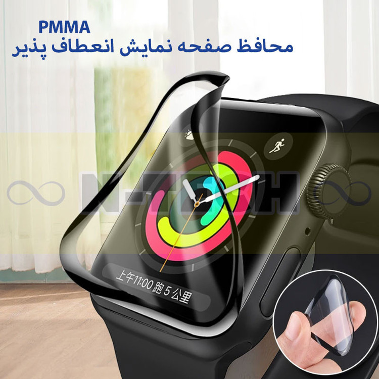 محافظ صفحه نمایش انتک مدل PMMA مناسب برای ساعت هوشمند شیائومی Mi Band 8 Pro