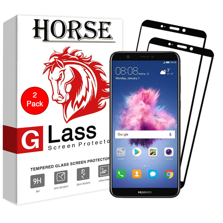 محافظ صفحه نمایش 5D هورس مدل FAG مناسب برای گوشی موبایل هوآوی P Smart / Enjoy 7S بسته دو عددی