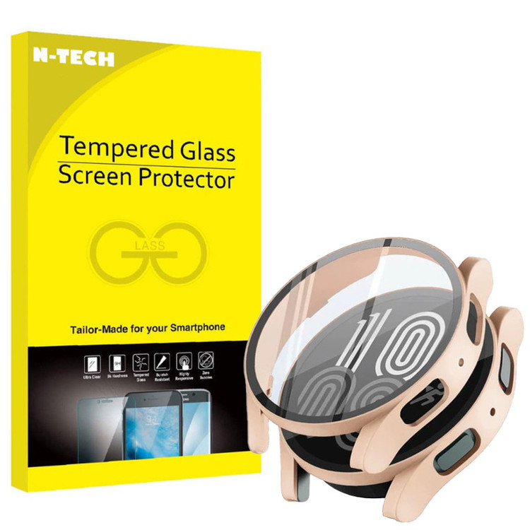 کاور انتک مدل Tempered-N مناسب برای ساعت هوشمند سامسونگ Galaxy Watch 4 44mm به همراه محافظ صفحه نمایش