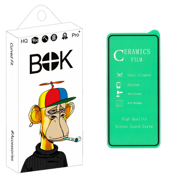 محافظ صفحه نمایش سرامیکی بوک مدل +HD مناسب برای گوشی موبایل سامسونگ Galaxy A51