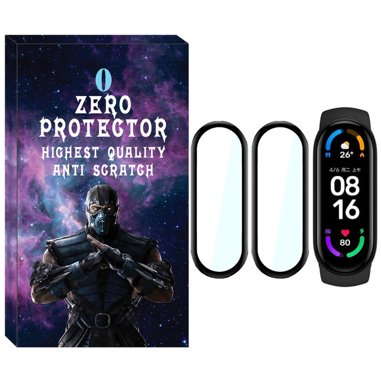 محافظ صفحه نمایش نانو زیرو مدل NZO مناسب برای ساعت هوشمند شیائومی Mi Band 7 بسته دو عددی