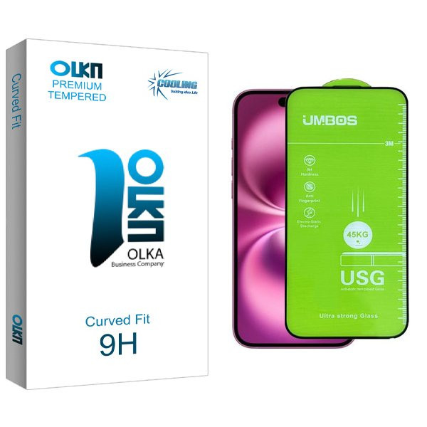 محافظ صفحه نمایش کولینگ مدل Olkanewpkg Umbos مناسب برای گوشی موبایل اپل iPhone 16 Pro