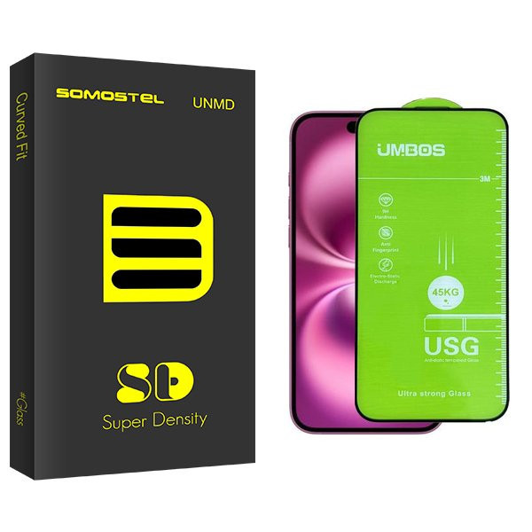 محافظ صفحه نمایش سوماستل مدل SDnewpkg Umbos مناسب برای گوشی موبایل اپل iPhone 16 Pro