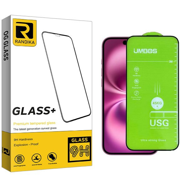 محافظ صفحه نمایش راندیکا مدل RKnewpkg Umbos مناسب برای گوشی موبایل اپل iPhone 16