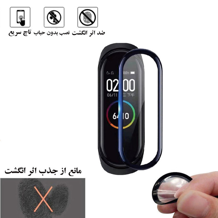 محافظ صفحه نمایش نانو شهر گلس مدل PMSR مناسب برای مچ بند هوشمند شیائومی Mi Band 6