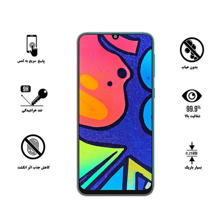 محافظ صفحه نمایش سرامیکی هورس مدل CRM مناسب برای گوشی موبایل سامسونگ Galaxy F41 بسته دو عددی