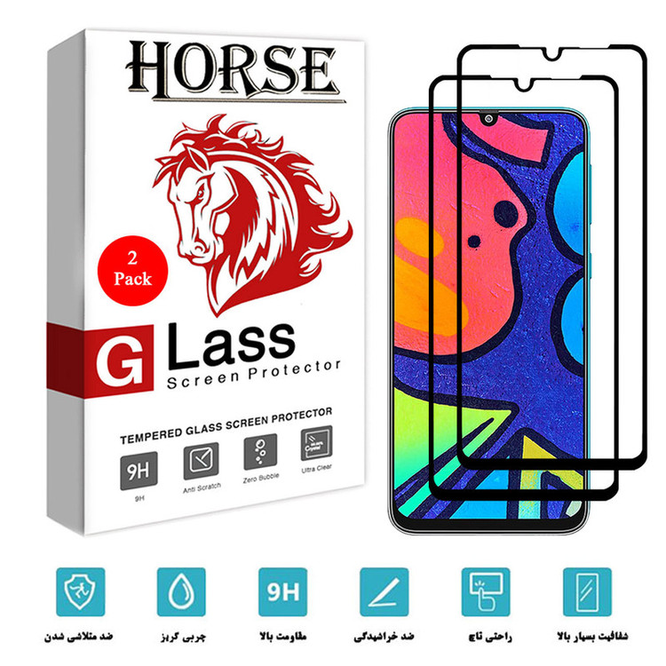 محافظ صفحه نمایش سرامیکی هورس مدل CRM مناسب برای گوشی موبایل سامسونگ Galaxy F41 بسته دو عددی