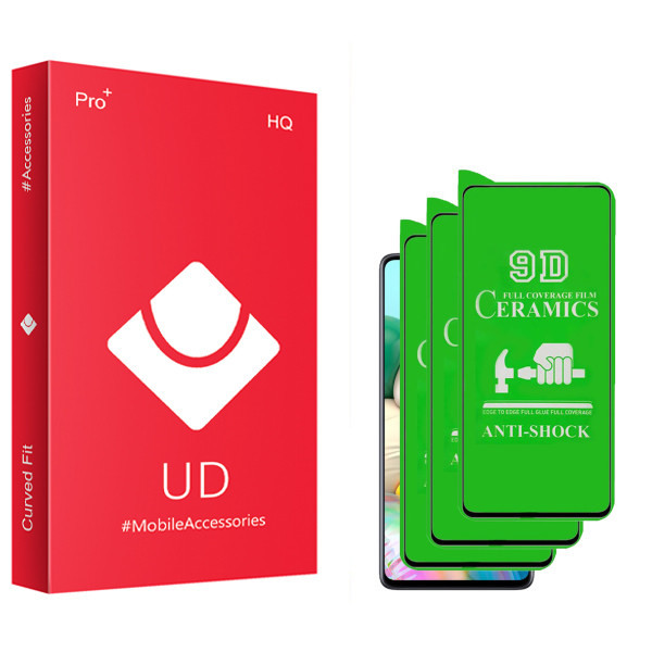 محافظ صفحه نمایش سرامیکی یو دی مدل HQ مناسب برای گوشی موبایل آنر 9X بسته سه عددی