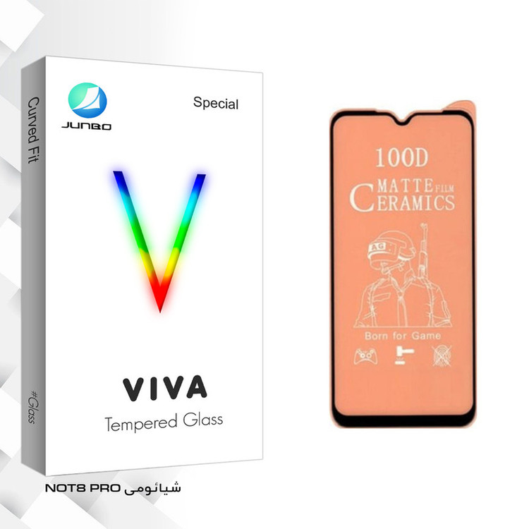 محافظ صفحه نمایش مات جانبو مدل Viva Glass مناسب برای گوشی موبایل شیائومی NOT8 PRO