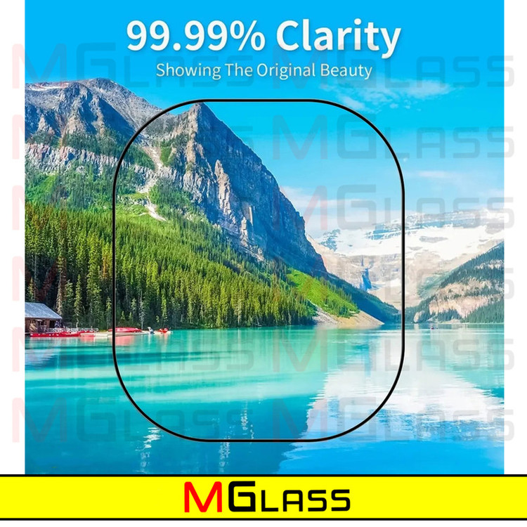 محافظ صفحه نمایش شیشهای امگلس مدل SH-FULL-MG مناسب برای ساعت هوشمند ویرفیت TW8 Ultra بسته دو عددی