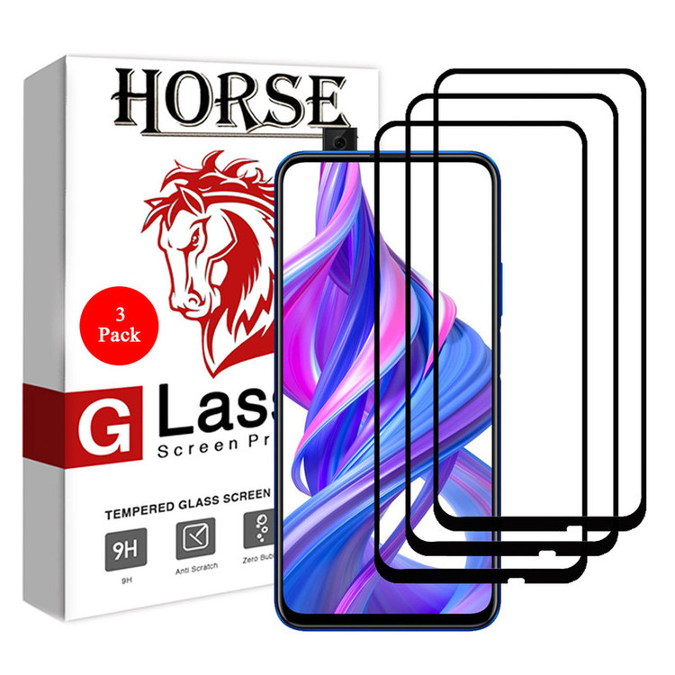 محافظ صفحه نمایش 5D هورس مدل FAG مناسب برای گوشی موبایل آنر 9X بسته سه عددی