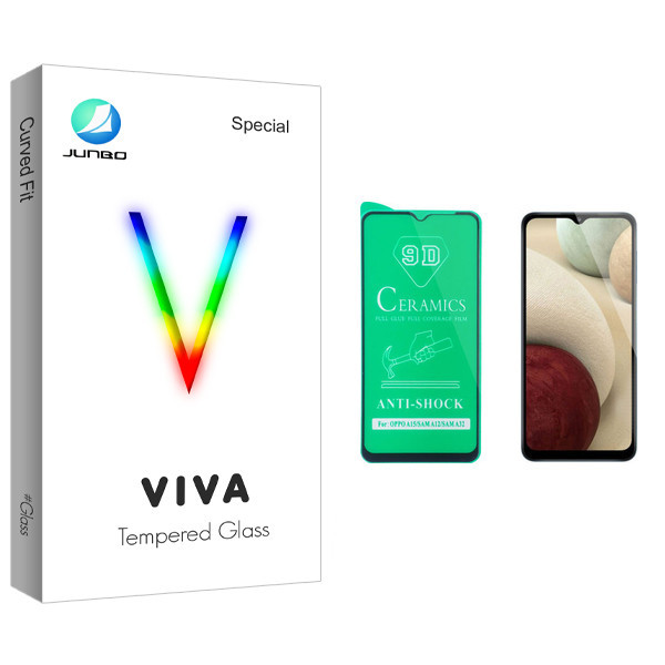 محافظ صفحه نمایش سرامیکی جانبو مدل Viva Glass مناسب برای گوشی موبایل سامسونگ Galaxy A12