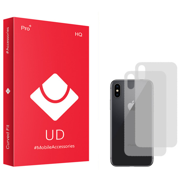 محافظ پشت گوشی یو دی مدل HQ مناسب برای گوشی موبایل اپل Iphone X بسته 2 عددی