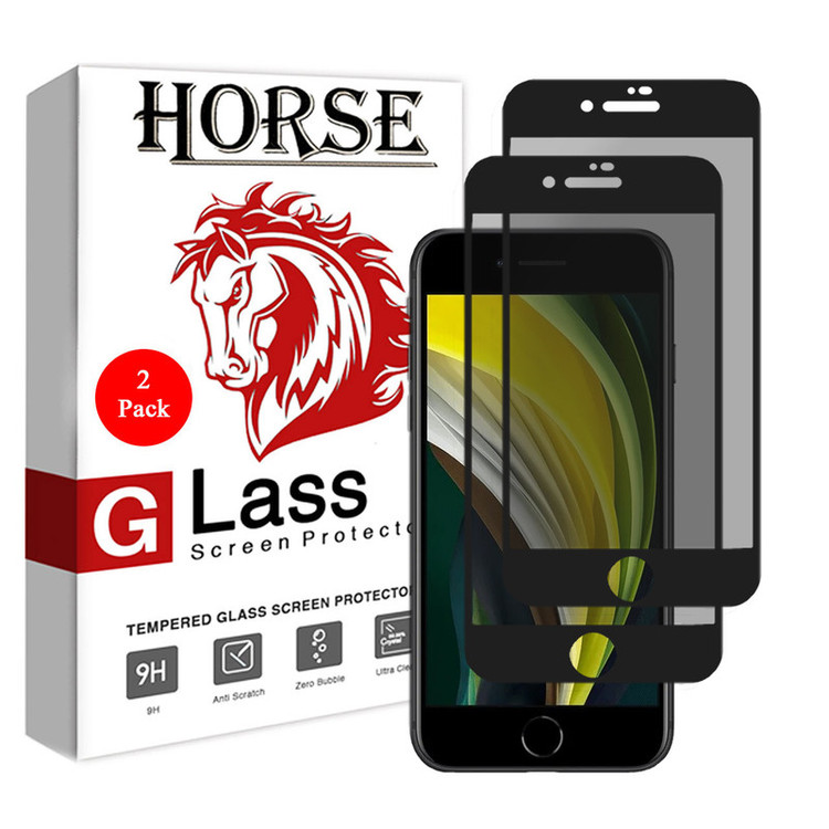 محافظ صفحه نمایش حریم شخصی هورس مدل SSP مناسب برای گوشی موبایل اپل iPhone SE 2020 بسته دو عددی