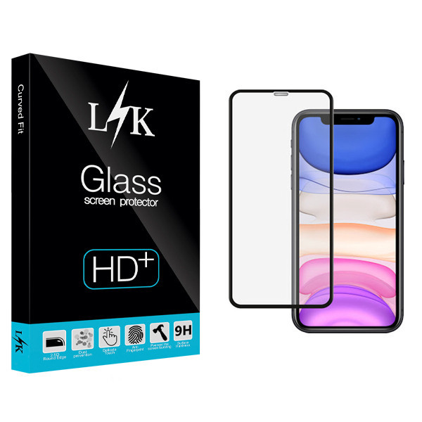 محافظ صفحه نمایش ال کی مدل Hard glass مناسب برای گوشی موبایل اپل iPhone 11