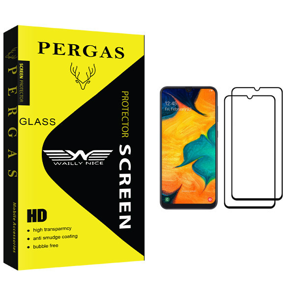 محافظ صفحه نمایش وایلی نایس مدل Pergas Glass مناسب برای گوشی موبایل سامسونگ Galaxy A30 بسته دو عددی